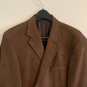 Andrew Fezza Vintage Dark Brown Lined Blazer with Interior Label